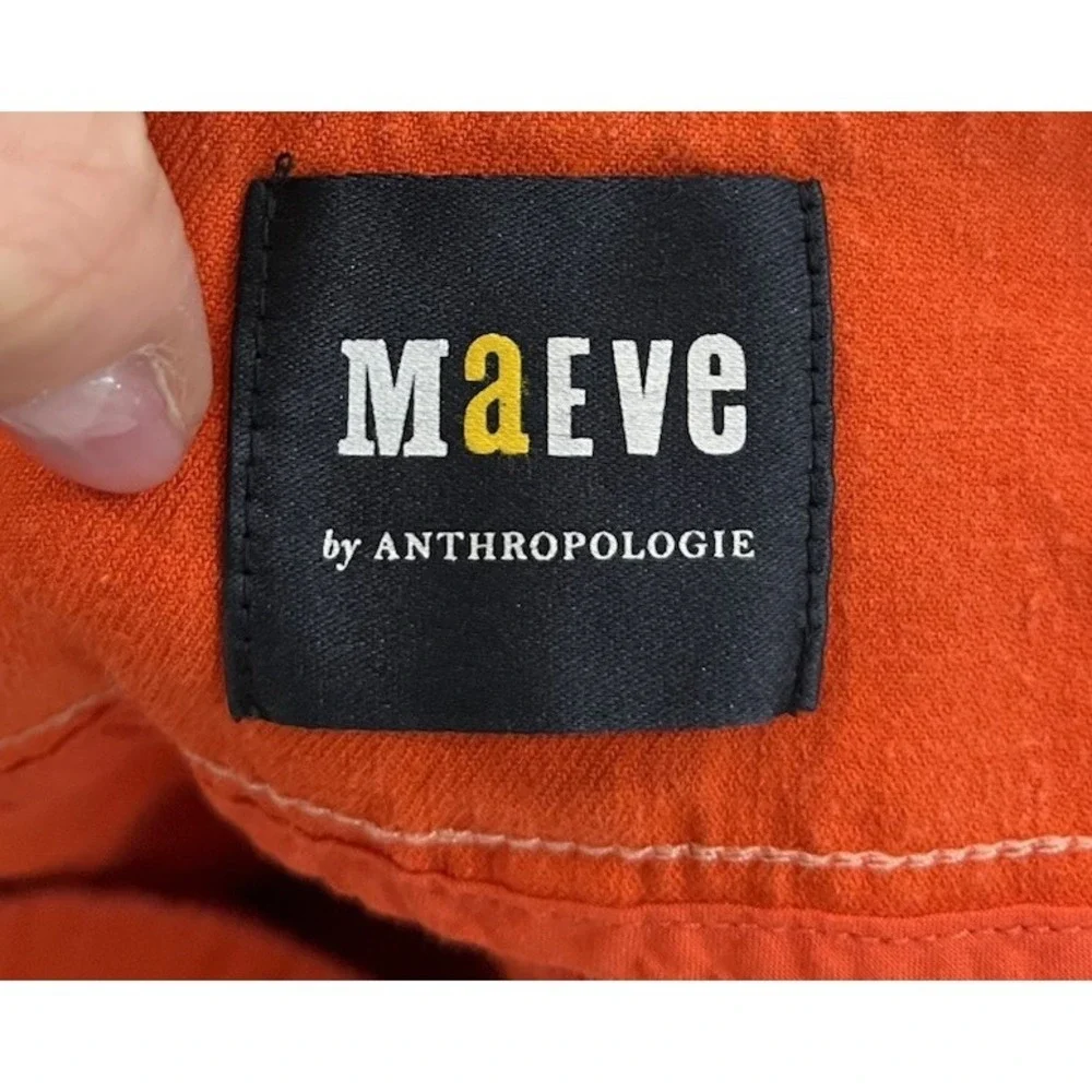 Maeve‎ Anthropologie The Colette Red Women's Shorts Size 32 - Picture 5 of 6